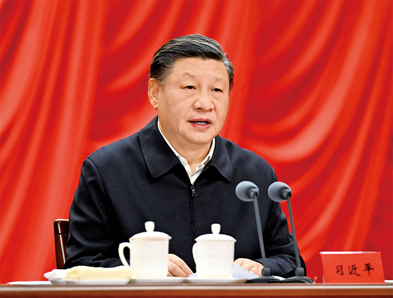 2023年2月7日，新進中央委員會的委員、候補委員和省部級主要領導干部學習貫徹習近平新時代中國特色社會主義思想和黨的二十大精神研討班在中央黨校（國家行政學院）開班。中共中央總書記、國家主席、中央軍委主席習近平在開班式上發(fā)表重要講話。 新華社記者 李學仁/攝